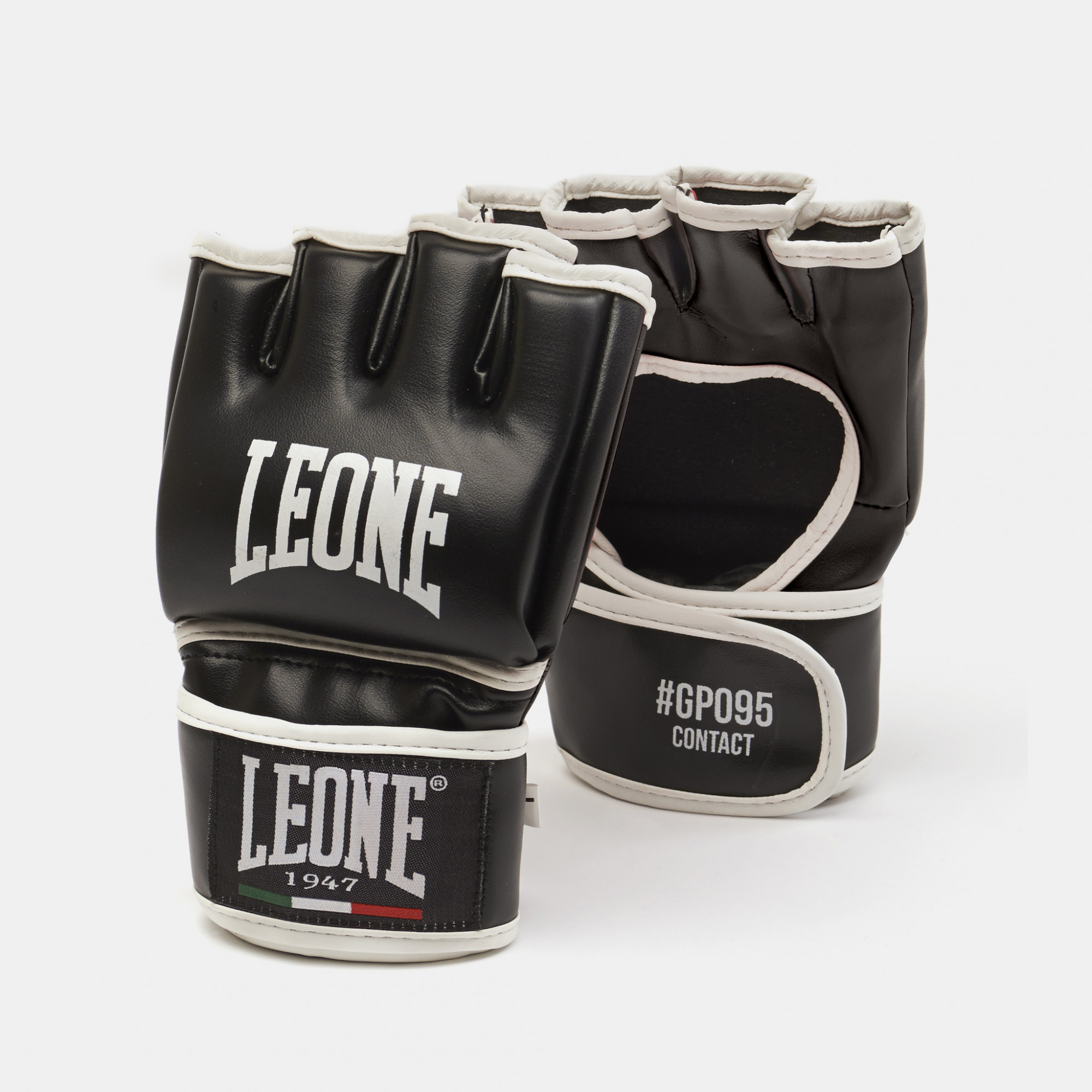 LEONE MMA Boxhandschuhe, Contest, GP115, schwarz, S, S