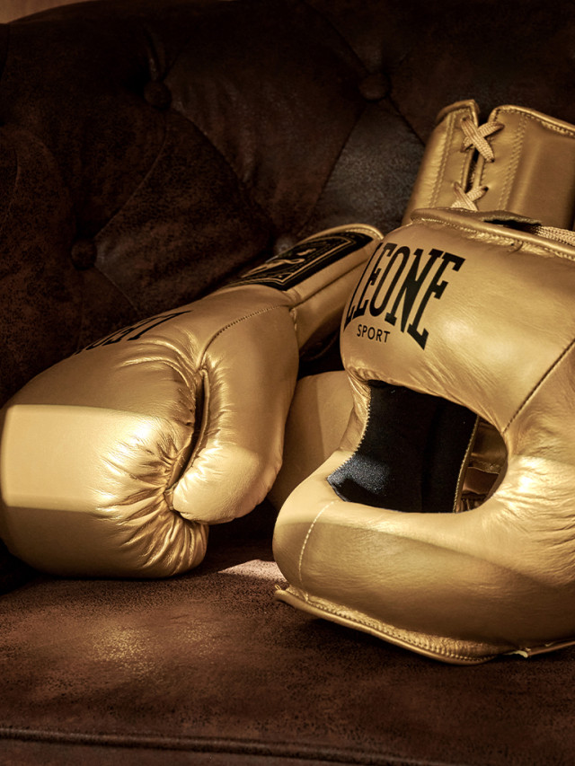 Luvas de Boxe Leone 1947 Itália - Preto