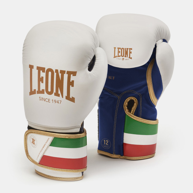 LEONE 1947 Muay Thai Leather Boxing Gloves (White, 10 oz), Training Gloves  -  Canada