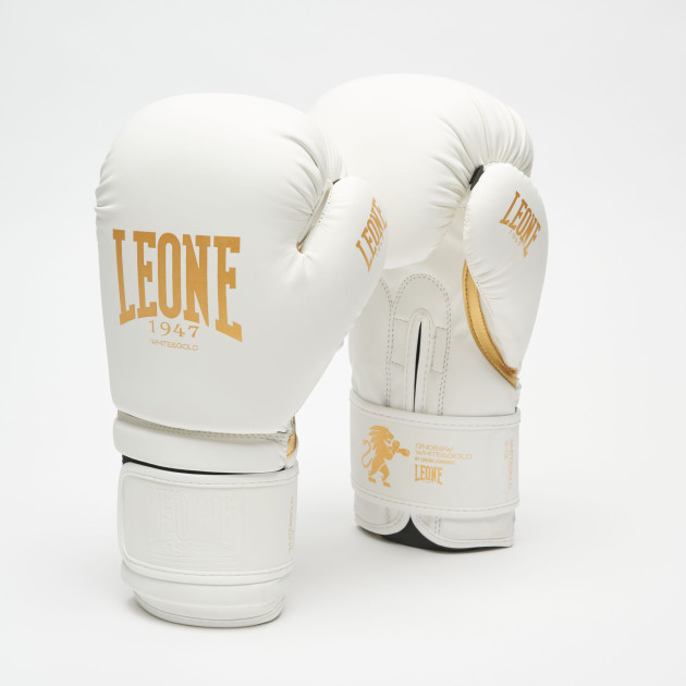 Leone1947 Flag Artificial Leather Boxing Gloves Black